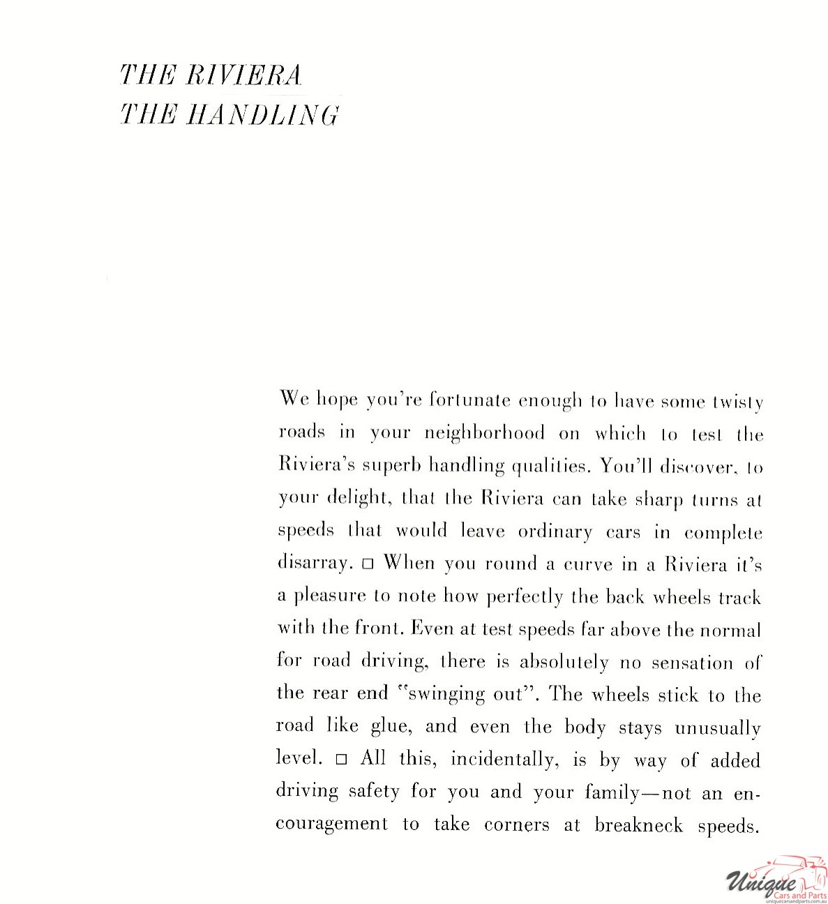 1963 Buick Riviera Brochure Page 8